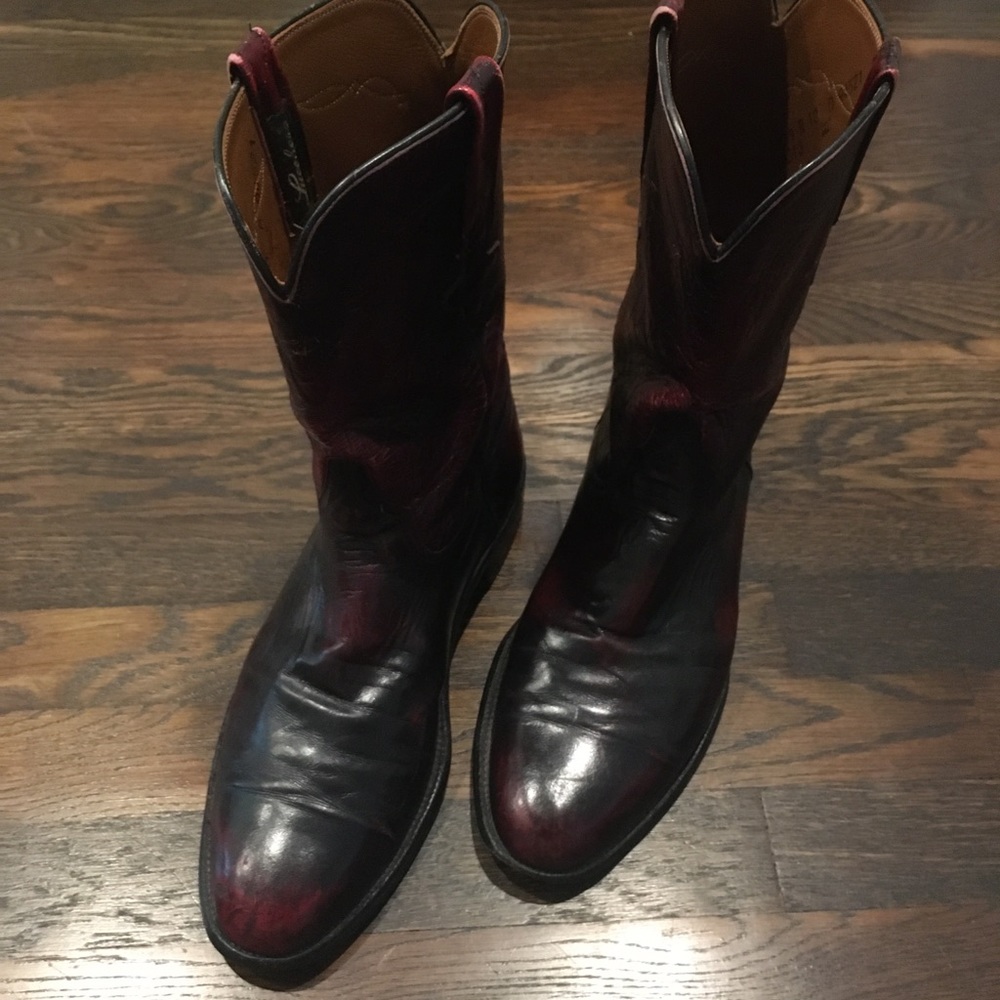 Lucchese Black Cherry Boots